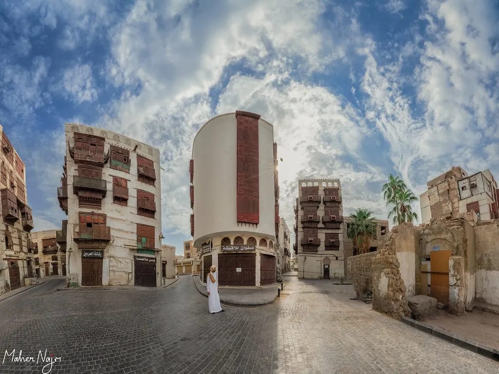 Historic buildings in Jeddah's old town